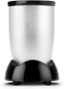 Magic Bullet Essential Personal Blender;  Silver - 250W Motor with Tall Cup;  stainless steel cross blade and 1 to-go lid