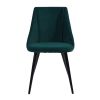 Velvet Upholstered Side Chair/Dinning Chair (Set of 2) - GREEN