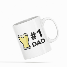 #1 Dad Beer Coffee Mug