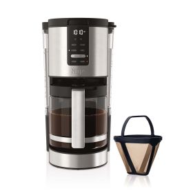 DCM200 Programmable XL 14-Cup Coffee Maker, 14-Cup Glass Carafe, with Permanent Filter, Stainless Steel (Title: A)